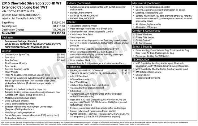 chevrolet silverado 2500hd 2015 1GC2KUEG5FZ114113 image chevrolet silverado 2500hd 2015 1GC2KUEG5FZ114113 image